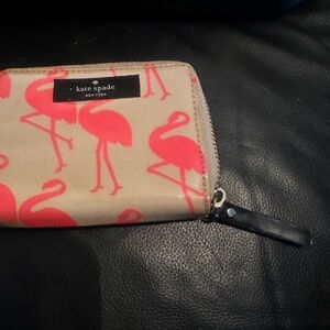 Kate spade Flamingo small wallet good condition see photos
